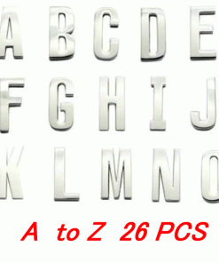 30mm metal sliding letters online wholesale, A to Z 1×26 PCS / 1 set