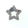 8mm slide charms set with rhinestone,fits 8mm width leather band