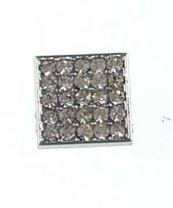 8 mm slide charms set with rhinestone,fits 8 mm width leather band