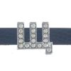 Greek letters alphabet Slide Charms fits 8mm bands