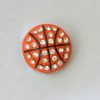 Basketball slide charms 8 mm ,rhinestone and enamel