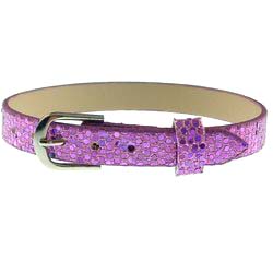 Light Purple – 8mm leather bands slide charm bracelets-Bling Bling