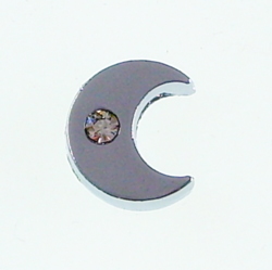 8mm slide charms set with rhinestone
