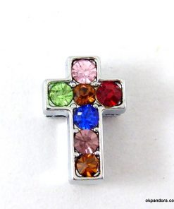 8 mm mixed color rhinestone sliding accessory for 8 mm belts and strips