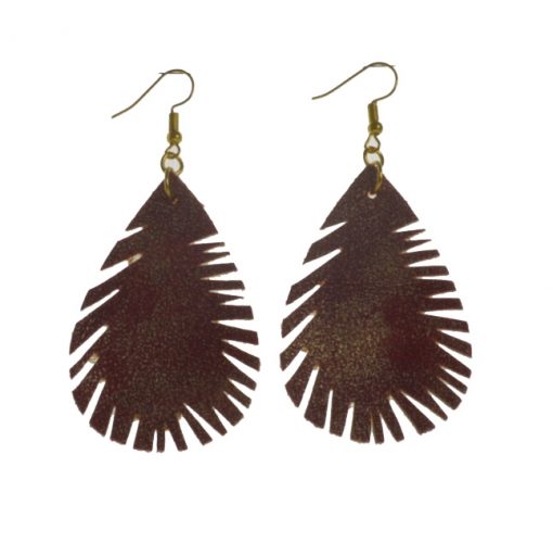 Fashion Feather Style Earrings Lightweight and Comfortable Stainless Steel Earrings Hook 3.5*5