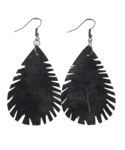 Fashion Feather Style Earrings Lightweight and Comfortable Stainless Steel Earrings Hook 3.5*5