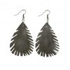 Fashion Feather Style Earrings Lightweight and Comfortable Stainless Steel Earrings Hook 3.5*5