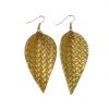 Fashionable sheepskin leaf earrings Lightweight and comfortable Stainless steel earrings hook 3.5*6