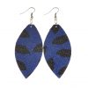 Fashion drop-shaped leather earrings for all types of people, lightweight and comfortable Stainless steel earrings hook 5.8 * 3.5 cm