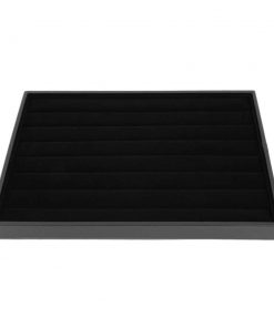 Black flannel finger ring display tray 35 * 24 * 3 cm
