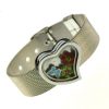 18 mm stainless steel  photo finished frame bracelet