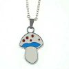 18″ necklace, pendant, mixed color, 1 set