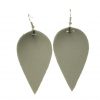 Fashionable sheepskin leaf earrings Lightweight and comfortable Stainless steel earrings hook 3.5*6