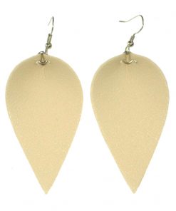 Fashionable sheepskin leaf earrings Lightweight and comfortable Stainless steel earrings hook 3.5*6