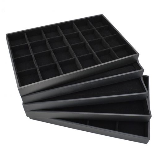 Black flannel display tray 4*6 grid 35*24*3 cm