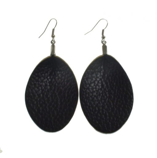 Fashion Leather earrings Suitable for all types of people, lightweight and comfortable stainless steel earrings hook Multi-color optional