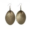 Fashion Leather earrings Suitable for all types of people, lightweight and comfortable stainless steel earrings hook