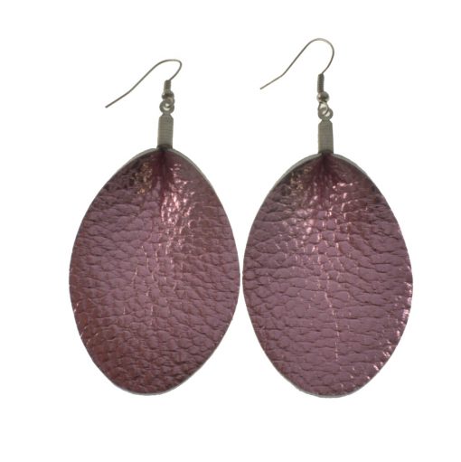 Fashion Leather earrings Suitable for all types of people, lightweight and comfortable stainless steel earrings hook
