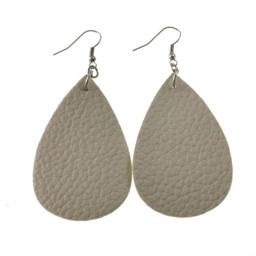 Fashion drop-shaped leather earrings for all types of people, lightweight and comfortable Stainless steel earrings hook 5 * 3.5.cm