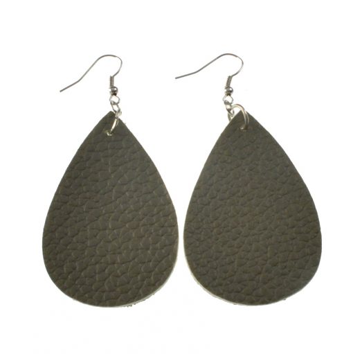 Fashion drop-shaped leather earrings for all types of people, lightweight and comfortable Stainless steel earrings hook 5 * 3.5.cm