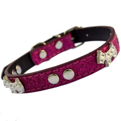 Smaller pet dog belt, 15*0.6 inch Multi-color optional bling bling