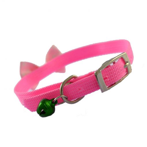 A pet collar with a small bell. Suitable for kittens and puppies Multi-color optional 12 inch .