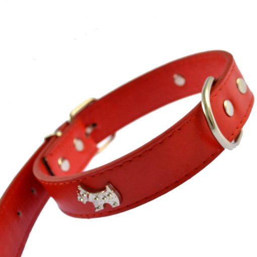 Larger dog band,18*0.75 inch red