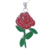 18″ necklace, pendant, 1 set