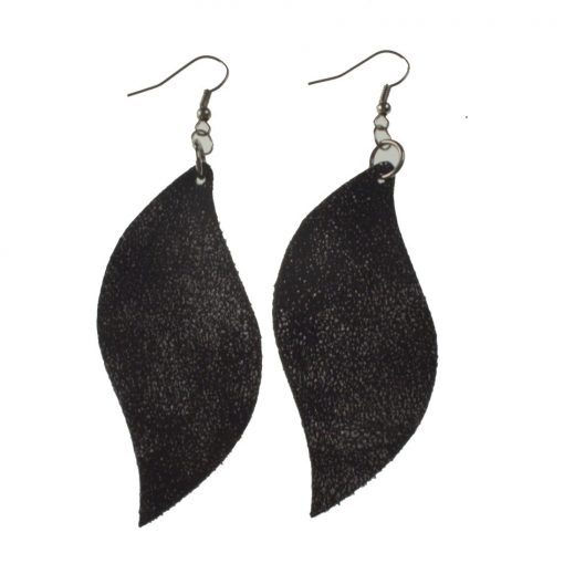  S-shaped Imitation of sheepskin leather earrings  ,Lightweight and comfortable Stainless steel earring hook 6 * 3 cm