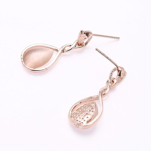 Fashion Jewelry Rhinestone Gemstone Necklace Earring Set Manufacturer Supply YHY-026
