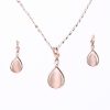 Fashion Jewelry Rhinestone Gemstone Necklace Earring Set Manufacturer Supply YHY-026