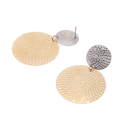 Fashion exaggerated pendant size round circle earrings female temperament personality color matching bump earrings ear jewelry YHY-065