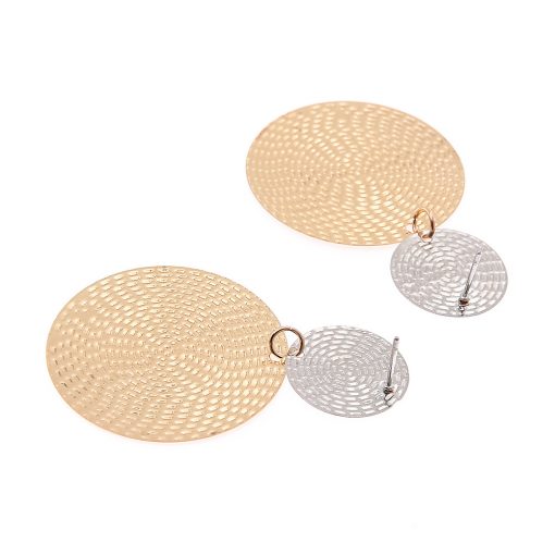 Fashion exaggerated pendant size round circle earrings female temperament personality color matching bump earrings ear jewelry YHY-065