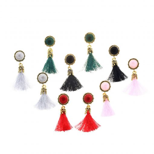 National style tassel earrings Korean version of the palace style retro tassel earrings   accessories YHY-050