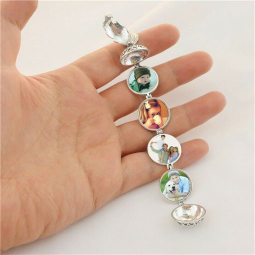 Creative retractable necklace photo locket multi-layer photo can open the item box aroma pendant +necklace YWhy-004