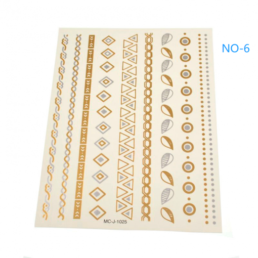 Summer tattoo stickers, mobile phone stickers, convenient, simple, easy to clean. 1 piece