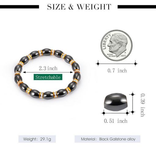 Hot Selling Black Magnet Bracelet Alloy Bracelet YHY-098
