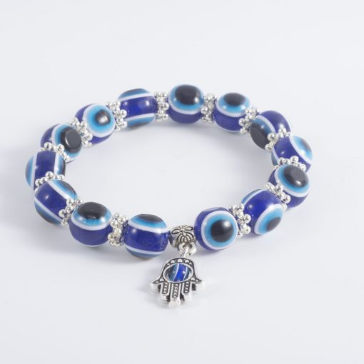 Hot vintage blue eyes beads Fatima hand lucky bracelet yhy-082