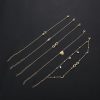 Hot sale beach five-piece anklet Foot decoration set combination pearl love YHY-089
