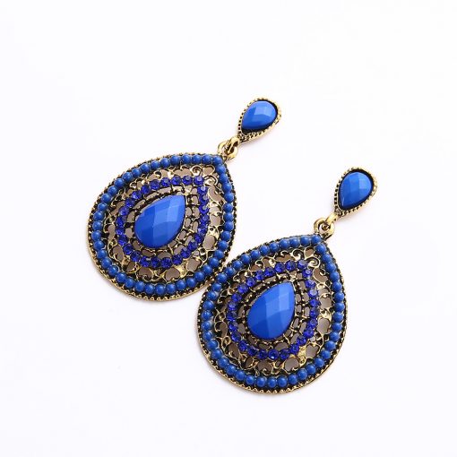 Explosion earrings Europe and the United States original single ear drop bohemian water drops earrings rice beads wholesale YHY-047