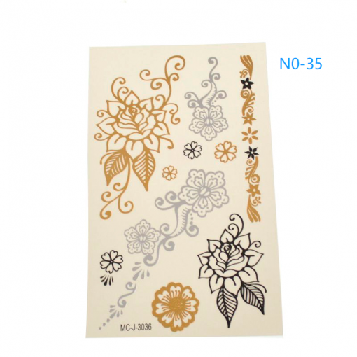 Summer tattoo stickers, mobile phone stickers, convenient, simple, easy to clean. 1 piece