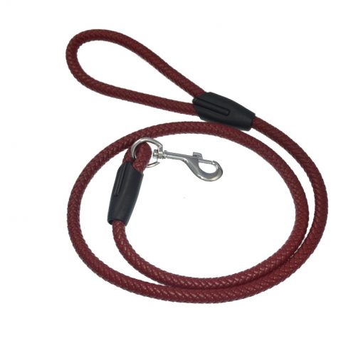 Pet leash, cylindrical braided belt Length: 47 inches, diameter 12 mm