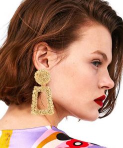 Fashion geometric metal creative big earrings Personality creative hot earrings jewelry YLX-01