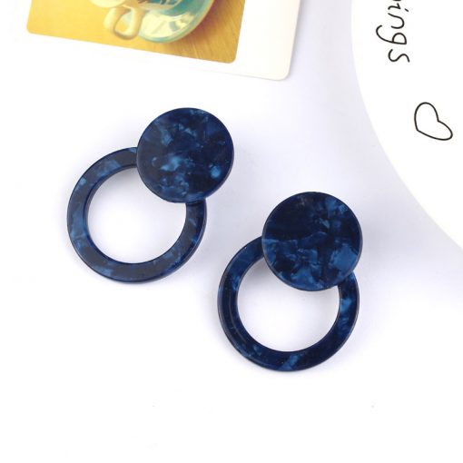 Women’s new simple wild earrings high quality plate geometry earrings manufacturers wholesale direct sales YLX-013
