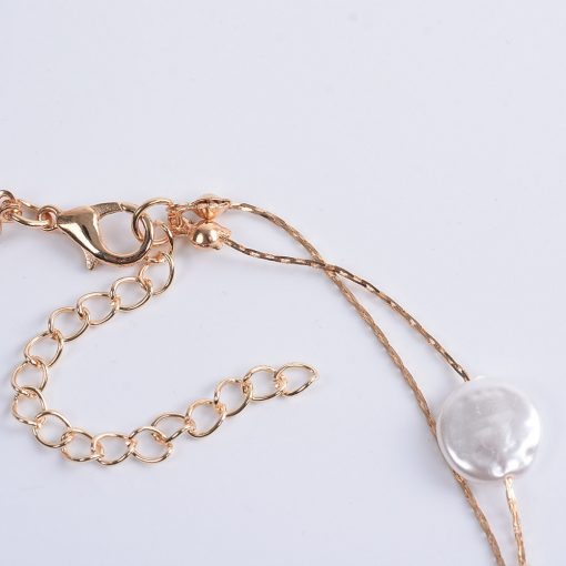 Long double natural baroque pearl necklace tide female fashion clavicle chain boho YQL-012