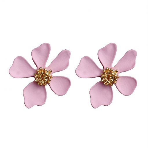 Korean version of the new small fresh color five-petal small flower earrings small daisy flower earrings YLX-097