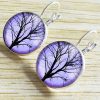 Life tree gemstone earrings European and American fashion jewelry YFT-131
