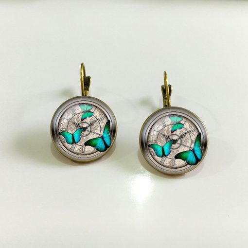 Best selling factory direct fashion earrings 18mm gemstone earrings YFT-130