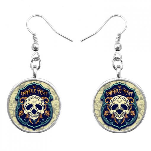Trend skull earrings Fashion hip hop culture Halloween gifts mixed batch yft-127