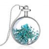 European and American jewelry round starry dried flower necklace plant dried flower pendant manufacturers wholesale Mixed batch YYH-002